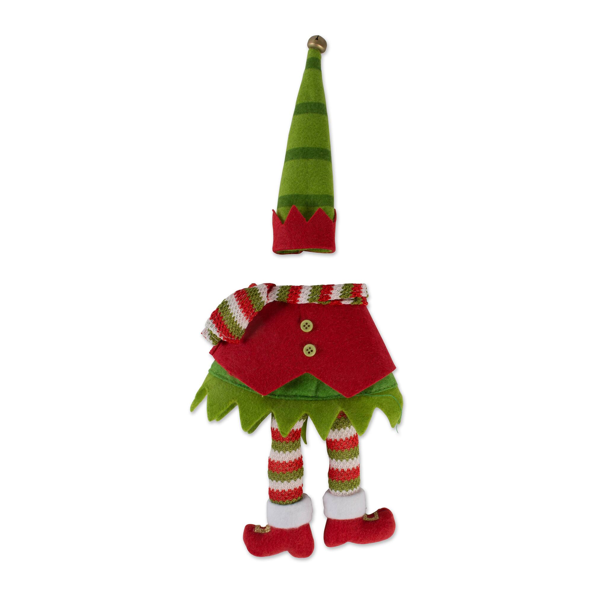 DII® Santa, Reindeer, and Elf Wine Bottle Outfits Set